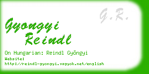 gyongyi reindl business card