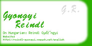 gyongyi reindl business card